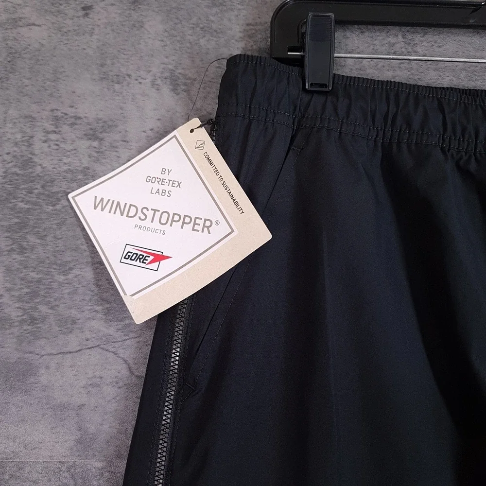 NIKE AIR JORDAN Flight Heritage Gore Tex Windstopper Pants Mens‎ MEDIUM Black